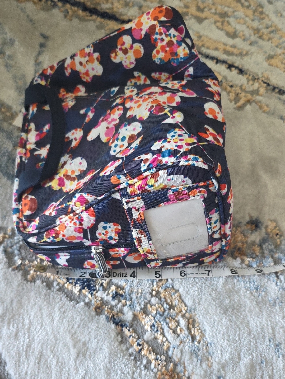 Vera Bradley Navy Floral Zip Cooler - Picture 16 of 16